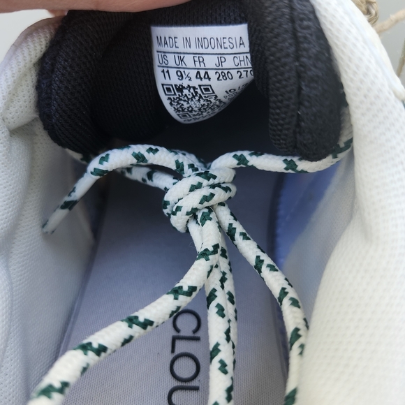 BNWT Adidas Women’s Breaknet Sleek Sneakers White Green Sz 11 Casual Tennis - Picture 9 of 10